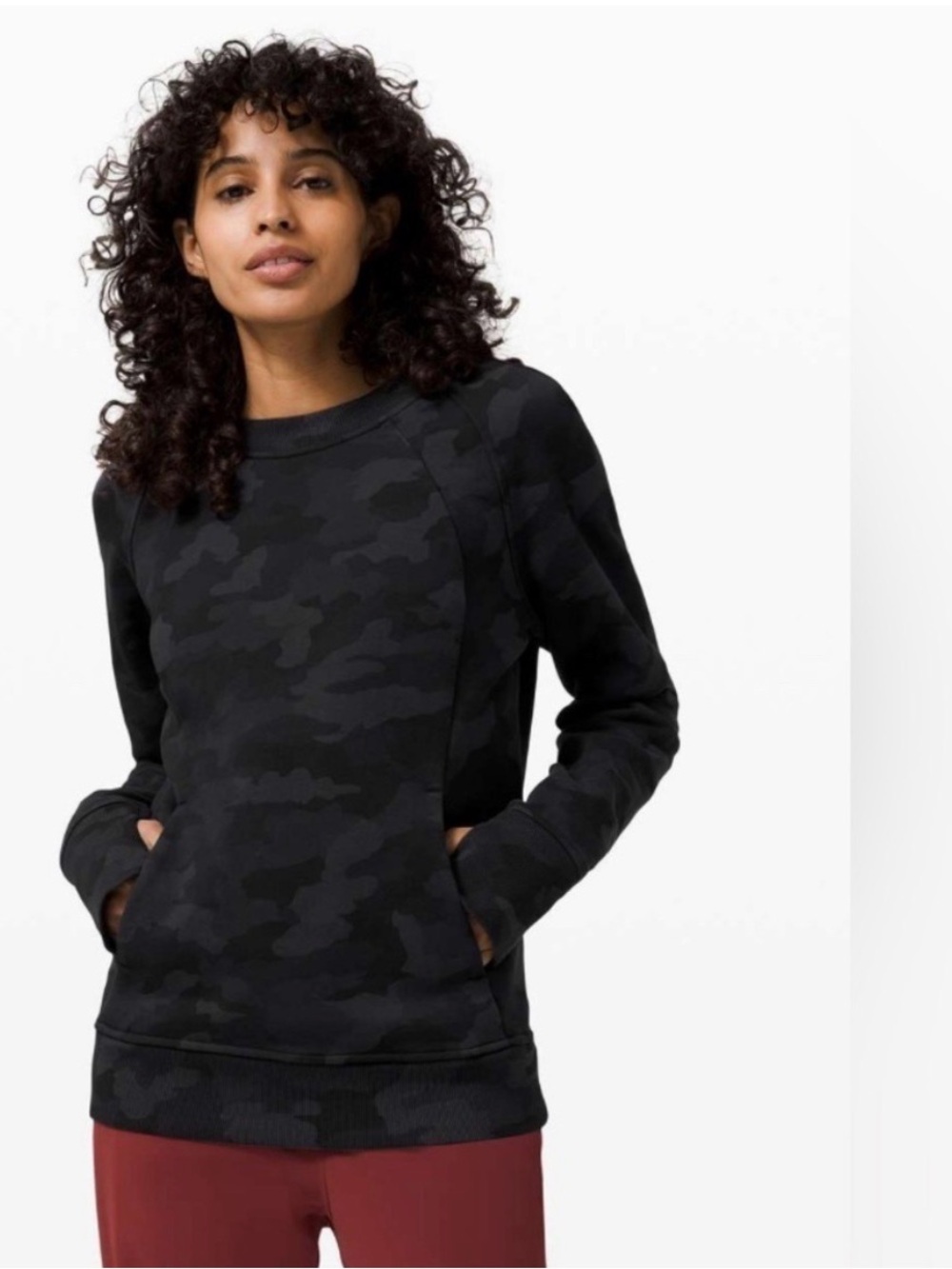 Lululemon Scuba Crew Sweatshirt. Color: Camo Deep Coal, size 4